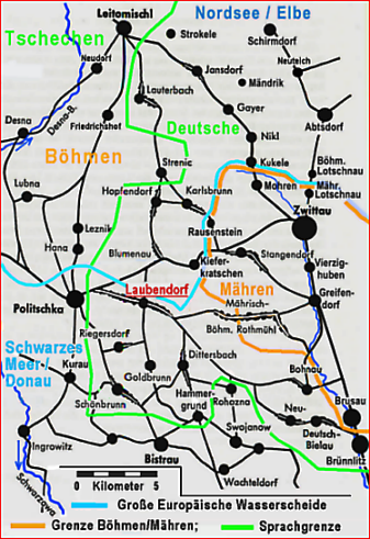 Landkarte von Laubendorf und Umgebung